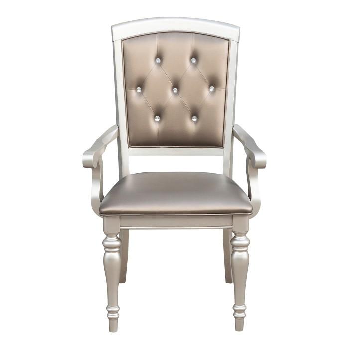 Orsina Arm Chair in Silver (Set of 2) image