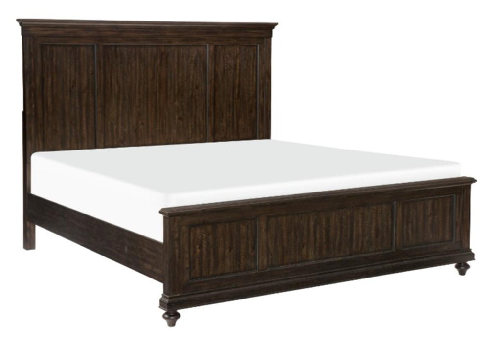 Cardona King Panel Bed in Driftwood Charcoal 1689K-1EK*