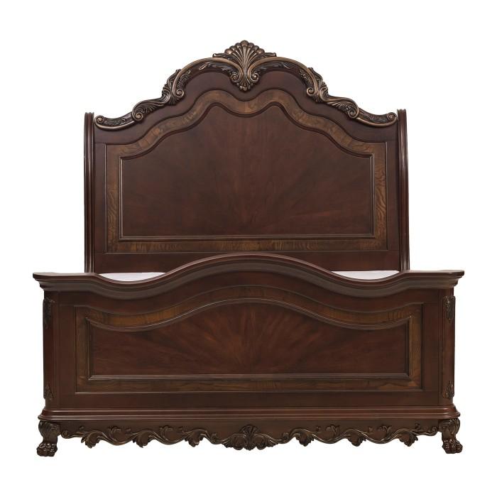 Deryn Park Queen Sleigh Bed in Cherry 2243SL-1 image