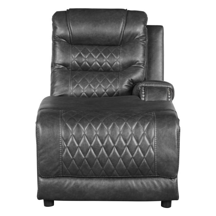 Putnam Power Right Side Reclining Chaise with USB Port in Gray 9405GY-RCPW image