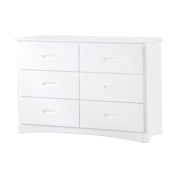 Galen 6 Drawer Dresser in White B2053W-5 image