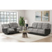 Hornet Motion Glider Loveseat with Console in Rancho Grey - Jack’s Furniture and More (Laredo, TX)