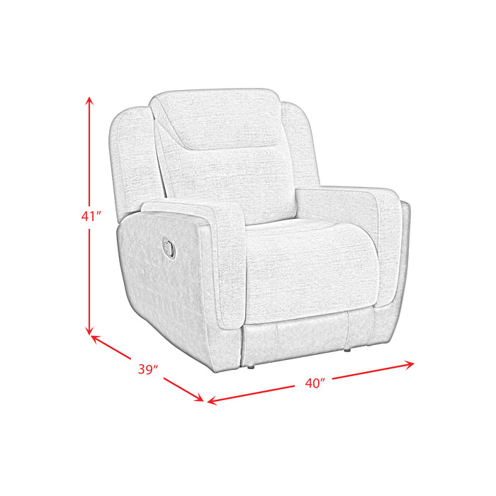 Hornet Motion Glider Recliner in Rancho Grey - Jack’s Furniture and More (Laredo, TX)