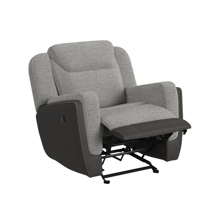 Hornet Motion Glider Recliner in Rancho Grey - Jack’s Furniture and More (Laredo, TX)