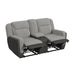 Hornet Motion Loveseat with Console in Rancho Grey - Jack’s Furniture and More (Laredo, TX)