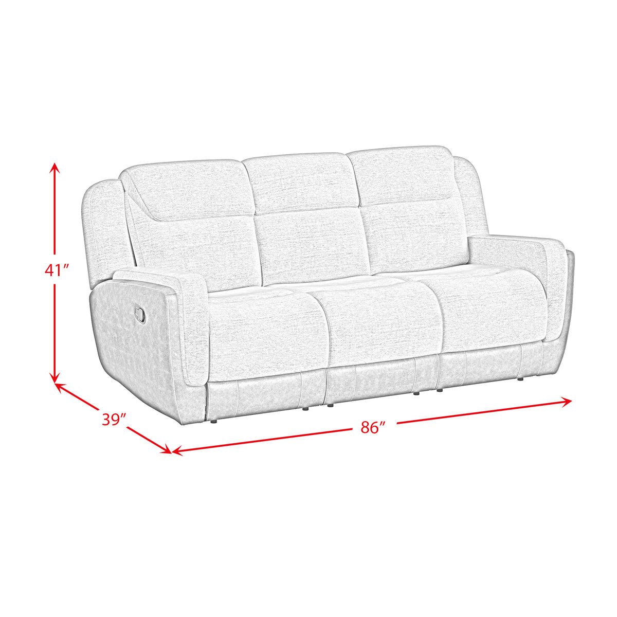 Hornet 2PC Living Room Set in Rancho Grey-Sofa & Loveseat - Jack’s Furniture and More (Laredo, TX)