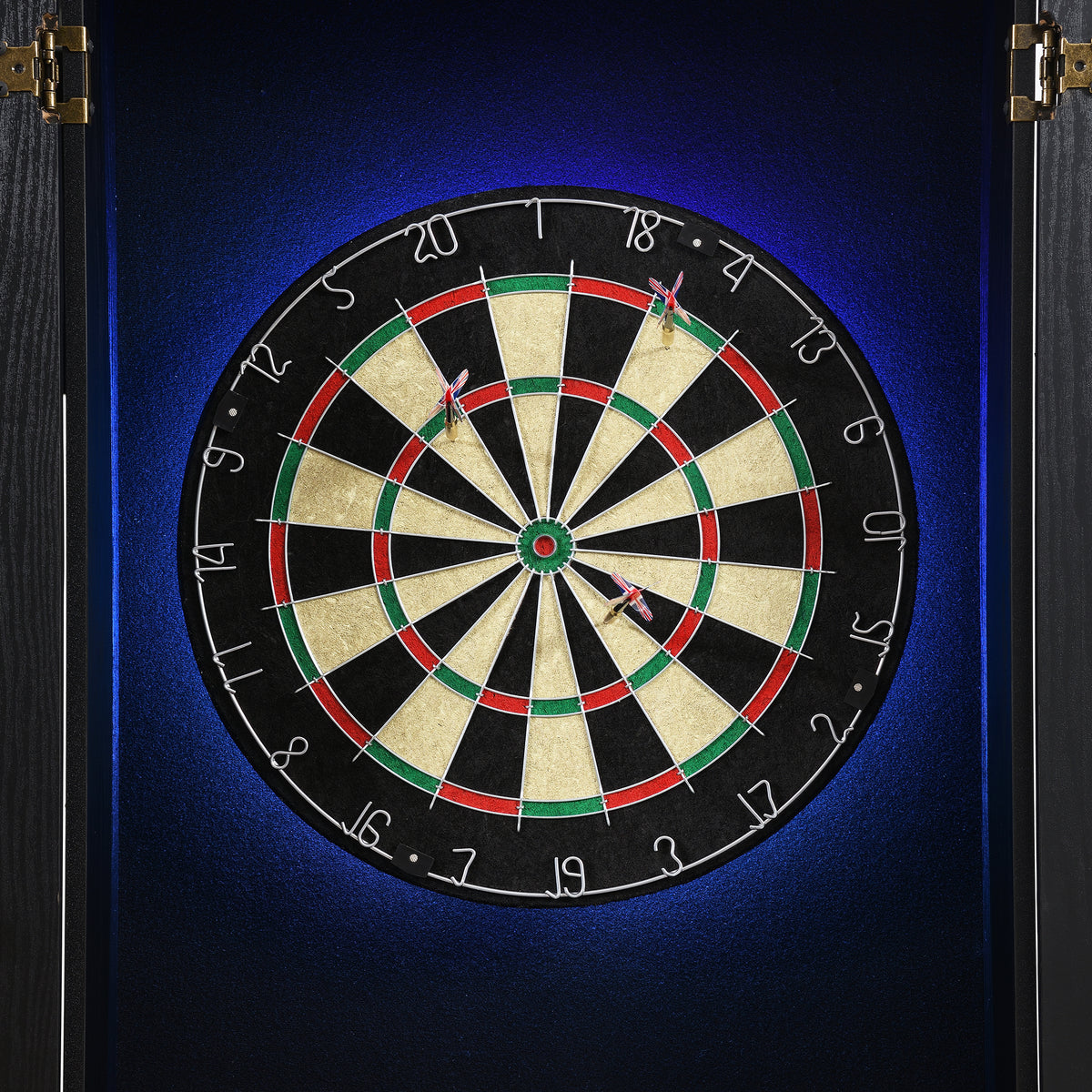 Hurricanes Dartboard Cabinet with Speaker and LED in Black (3A Packing)
