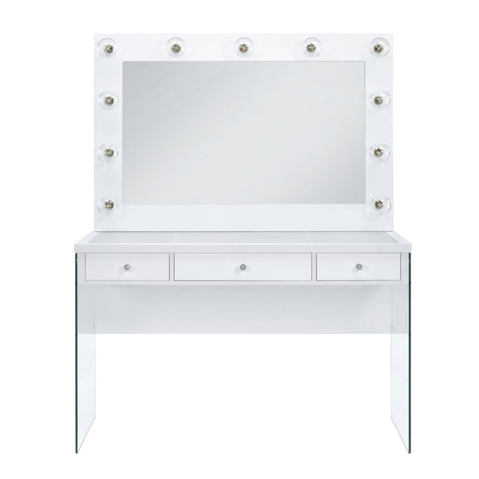Jacey Complete Dressing Table with Lightbulbs - Jack’s Furniture and More (Laredo, TX)