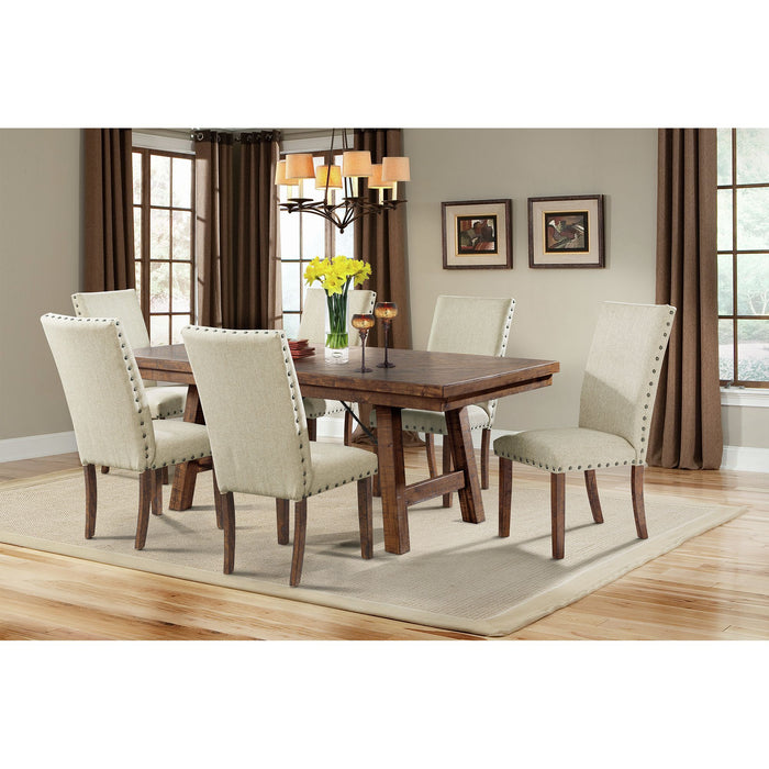Jax 7pc Dining Set- Table & 6 Upholstered Side Chairs - Jack’s Furniture and More (Laredo, TX)