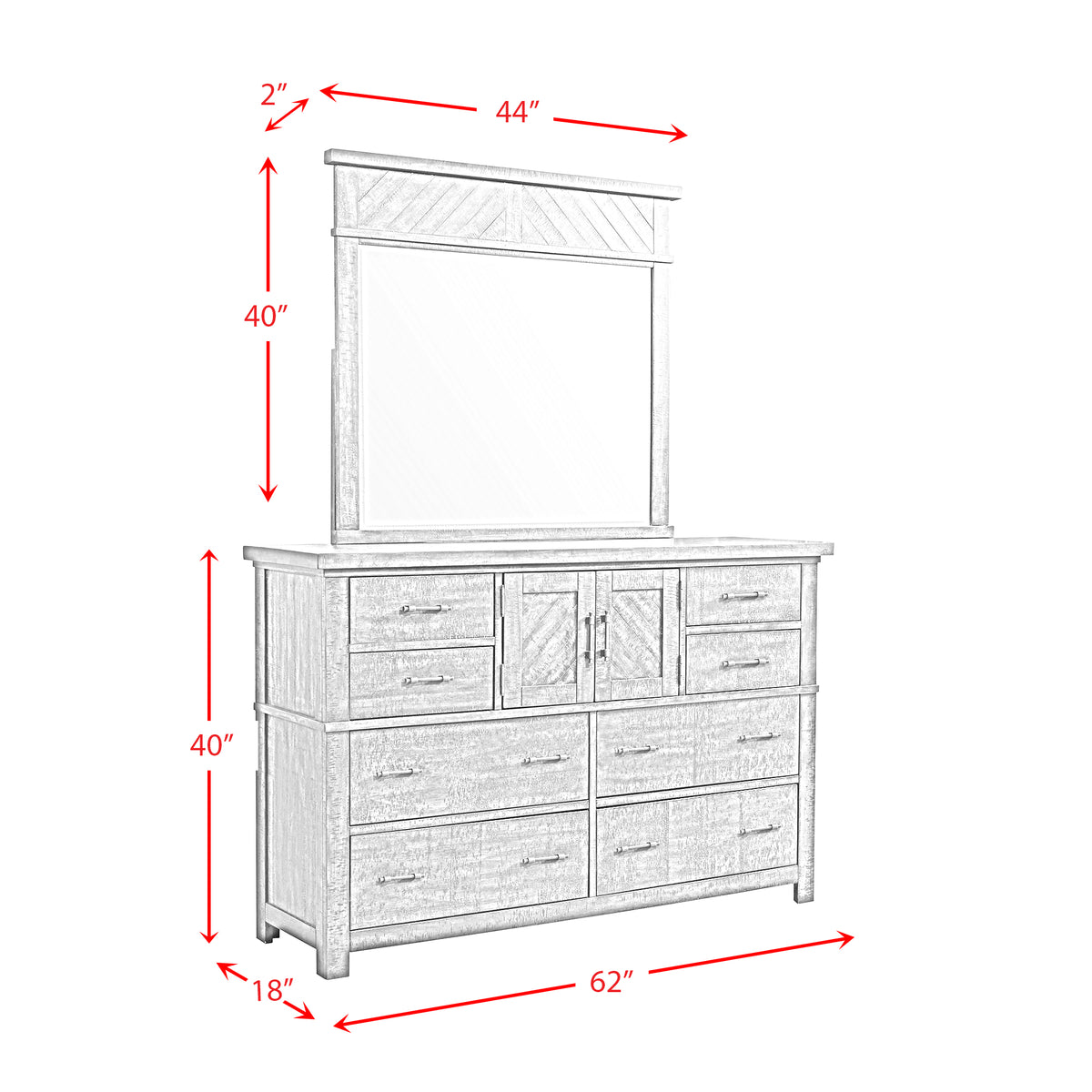 Jax Dresser & Mirror Set - Jack’s Furniture and More (Laredo, TX)