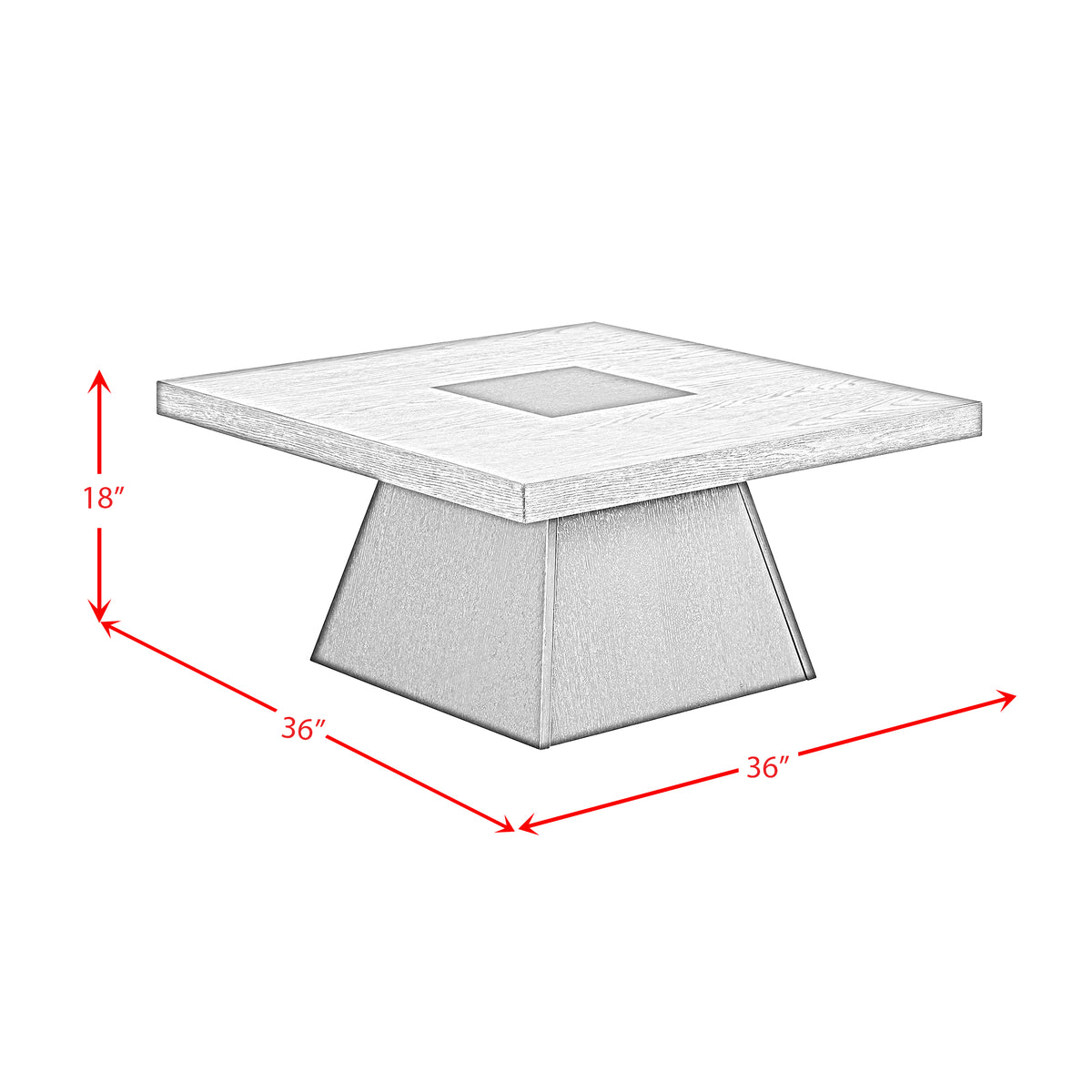 Jemma Coffee Table in Grey and Dark Espresso - Jack’s Furniture and More (Laredo, TX)
