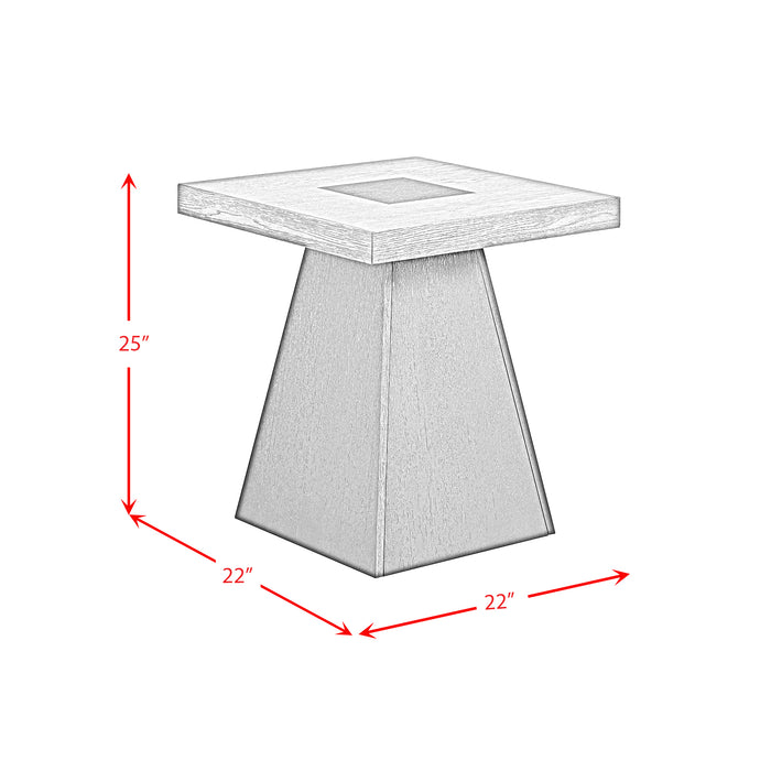 Jemma End Table in Grey and Dark Espresso - Jack’s Furniture and More (Laredo, TX)