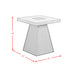 Jemma End Table in Grey and Dark Espresso - Jack’s Furniture and More (Laredo, TX)