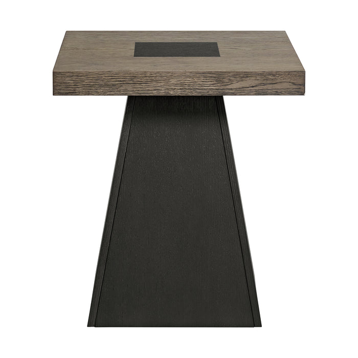 Jemma End Table in Grey and Dark Espresso - Jack’s Furniture and More (Laredo, TX)