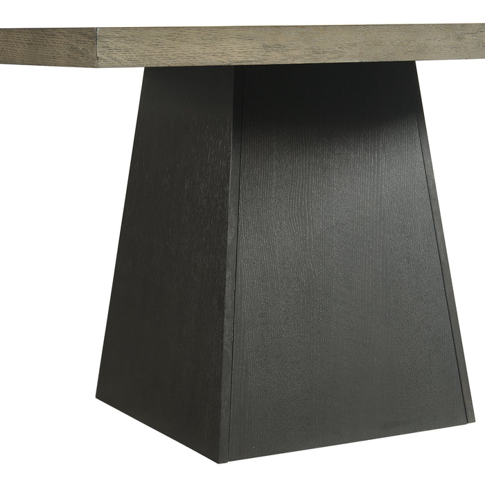 Jemma Square Table w/ Grey Top & Dark Espresso Base - Jack’s Furniture and More (Laredo, TX)