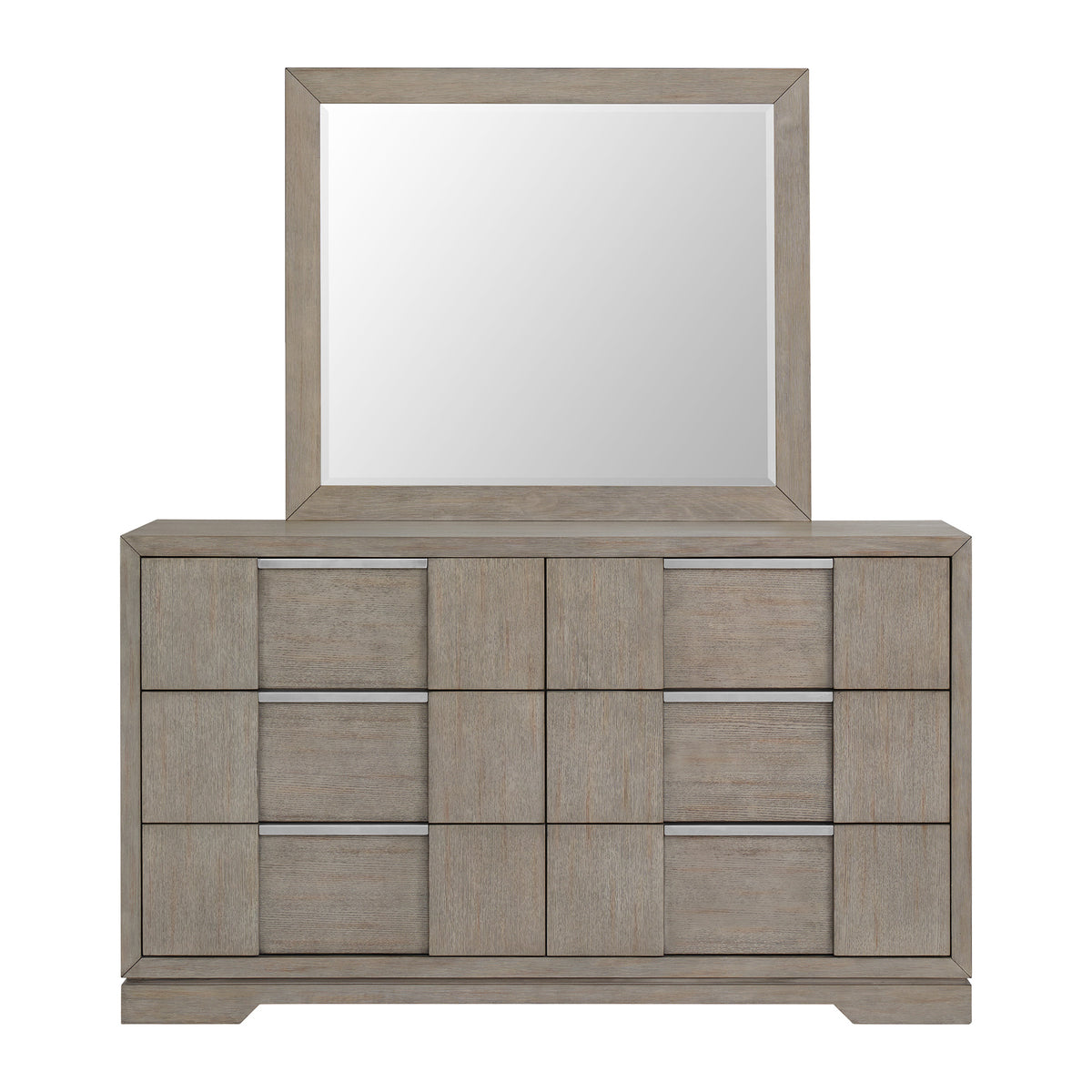Kelis Dresser and Mirror Set in Grey