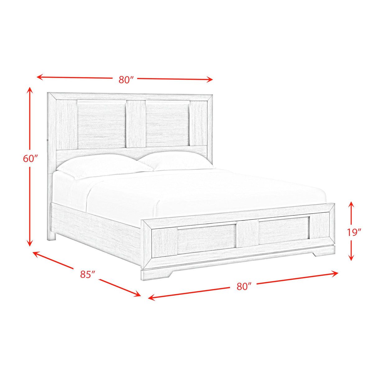 Kelis Panel Bedroom Set with LED - Jack’s Furniture and More (Laredo, TX)