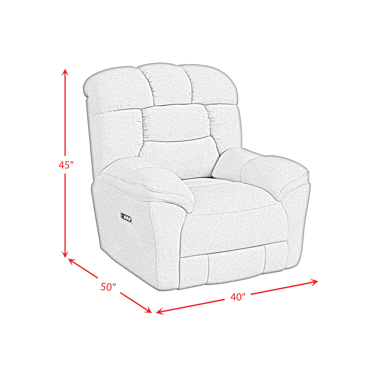Kelsey P3 Recliner, zero gravity, memory foam in Bama Toast - Jack’s Furniture and More (Laredo, TX)