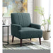 Kiwi Chair with Channel Back in Palmer Teal - Jack’s Furniture and More (Laredo, TX)
