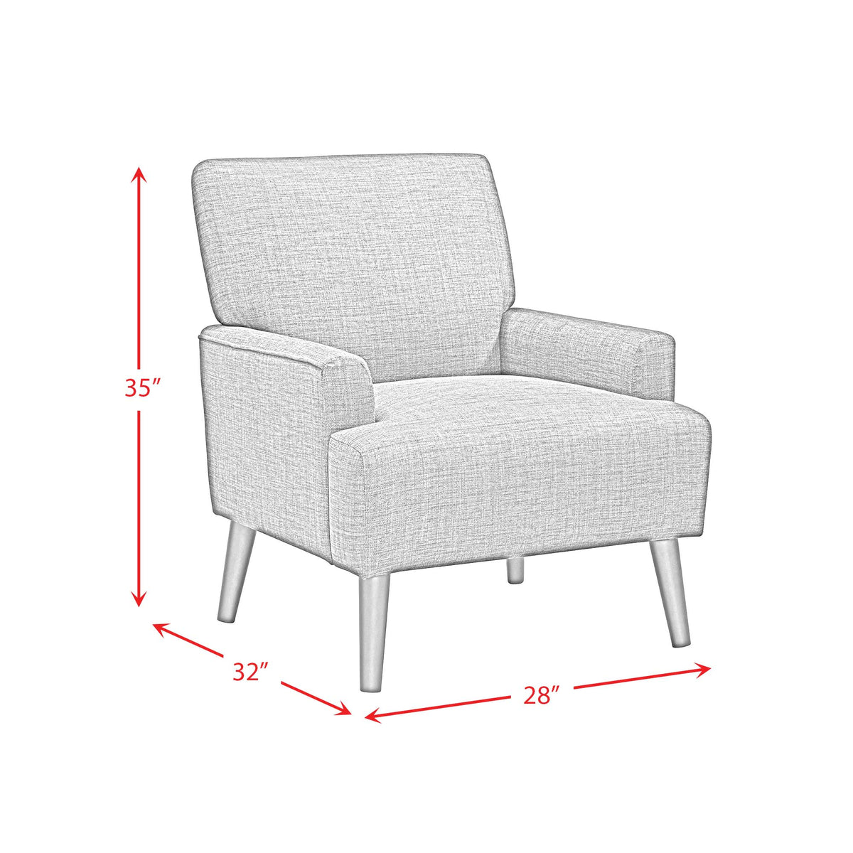 Kiwi Chair in 8077 Boucle Orange & Espresso