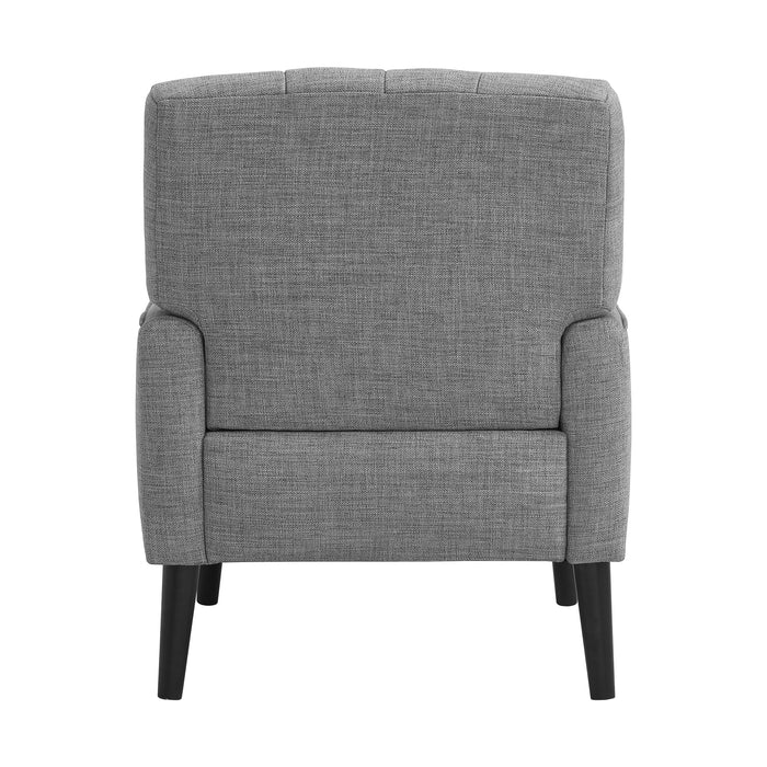 Kiwi Chair with Channel Back in Palmer Grey - Jack’s Furniture and More (Laredo, TX)