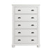 Kona 5-Drawer Chest in White - Jack’s Furniture and More (Laredo, TX)