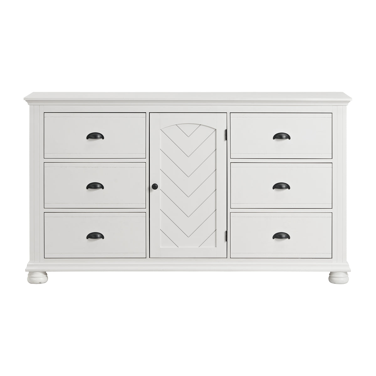 Kona 6-Drawer Dresser in White - Jack’s Furniture and More (Laredo, TX)