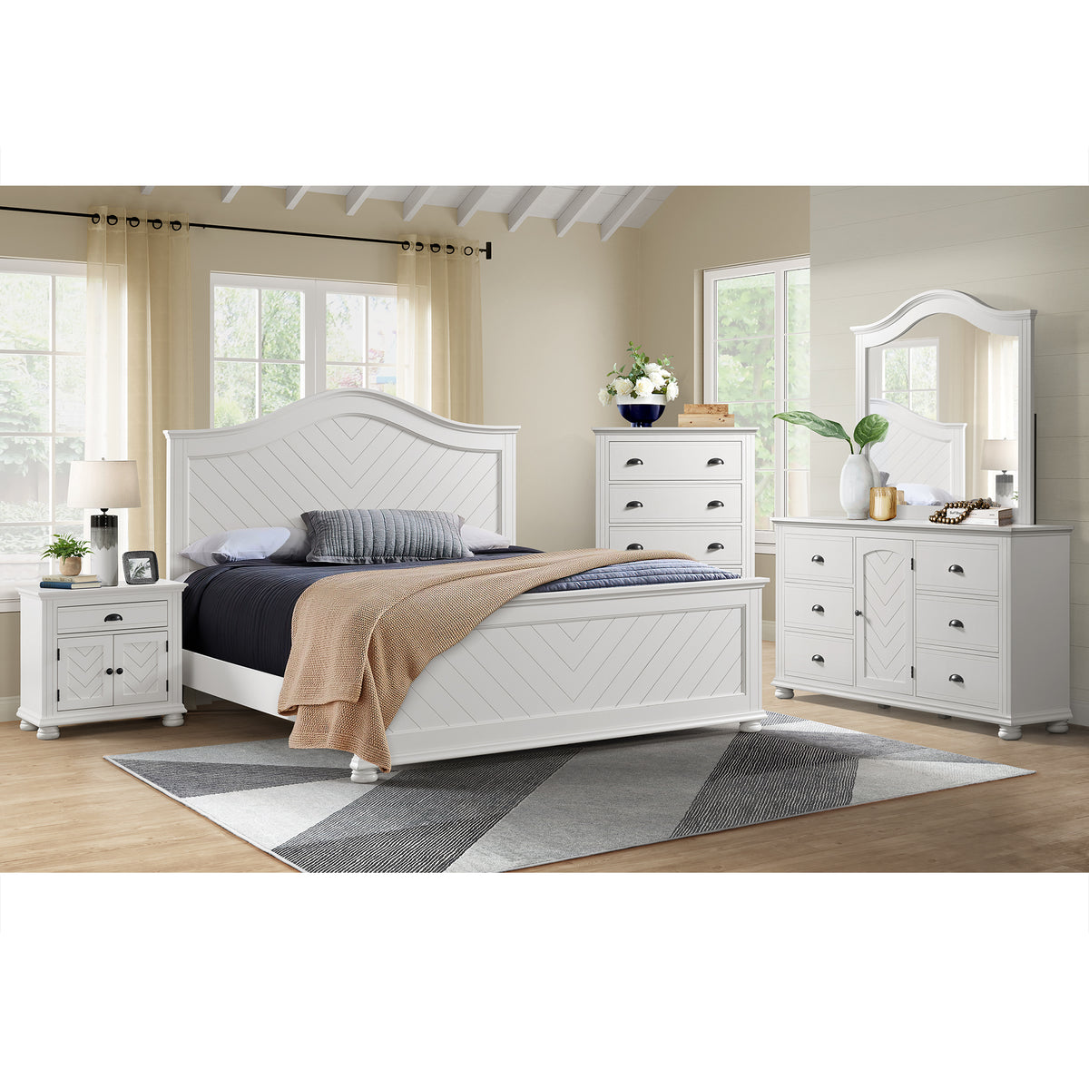 Kona 6-Drawer Dresser in White - Jack’s Furniture and More (Laredo, TX)