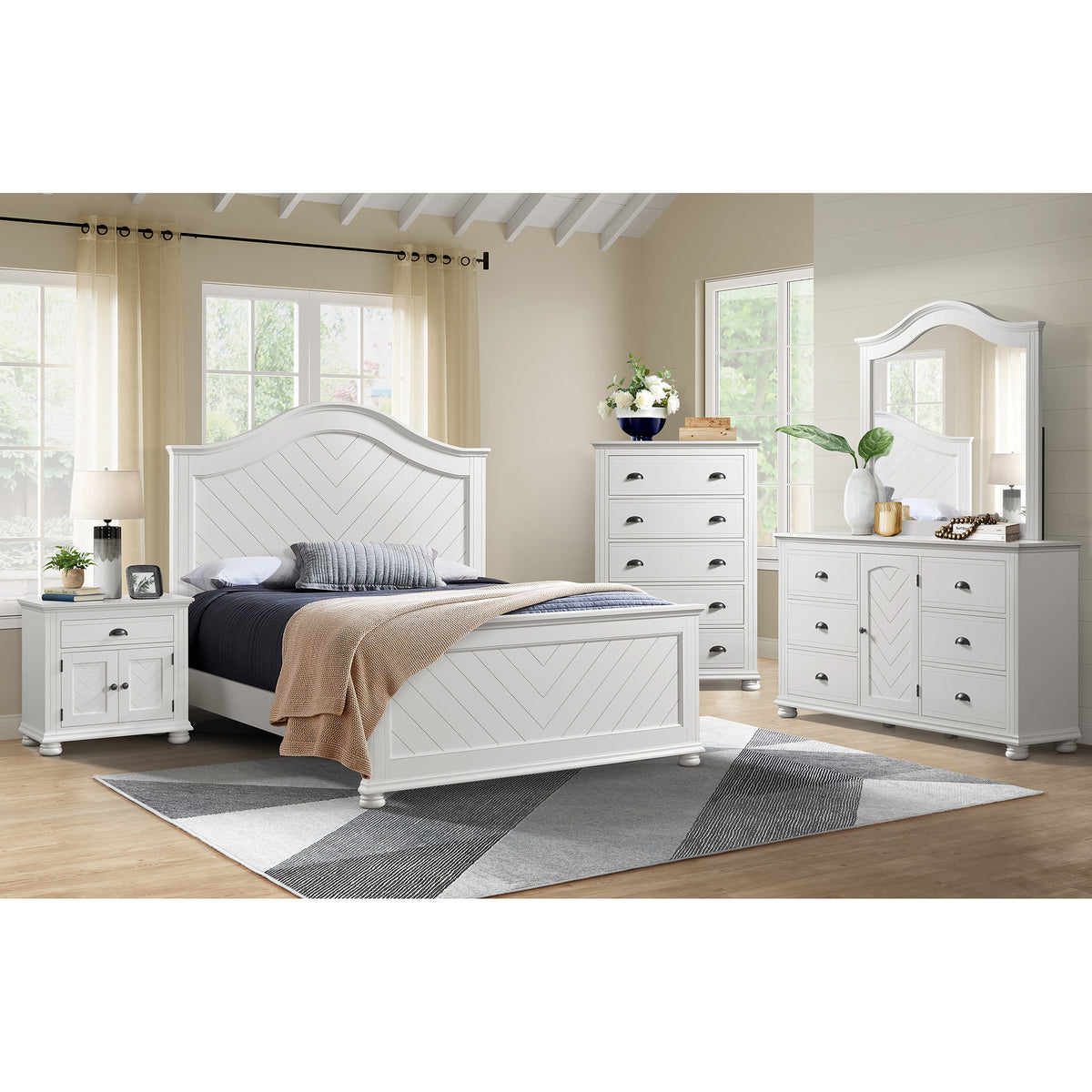 Kona 1-Drawer Nightstand in White - Jack’s Furniture and More (Laredo, TX)