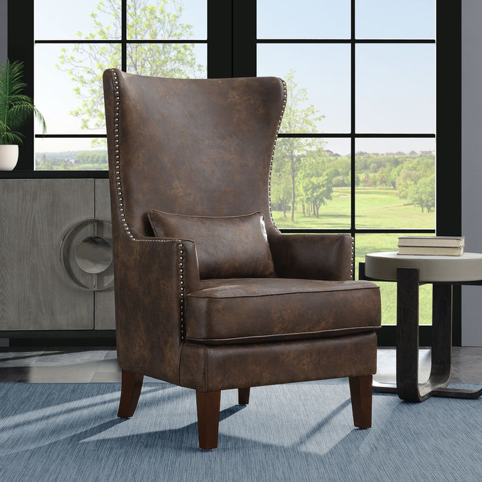 Kori (724) Chair w/Chrome Nails In Sierra Toffee - Jack’s Furniture and More (Laredo, TX)