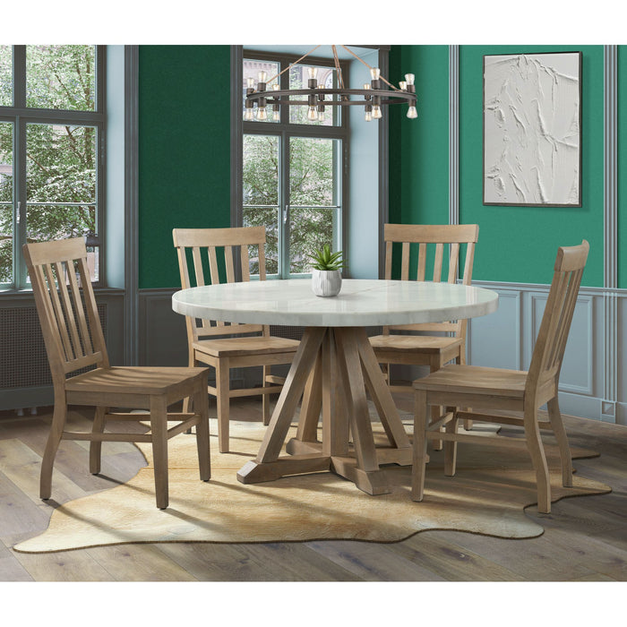 Lakeview Round 5PC Dining Set-Table & Four Chairs - Jack’s Furniture and More (Laredo, TX)
