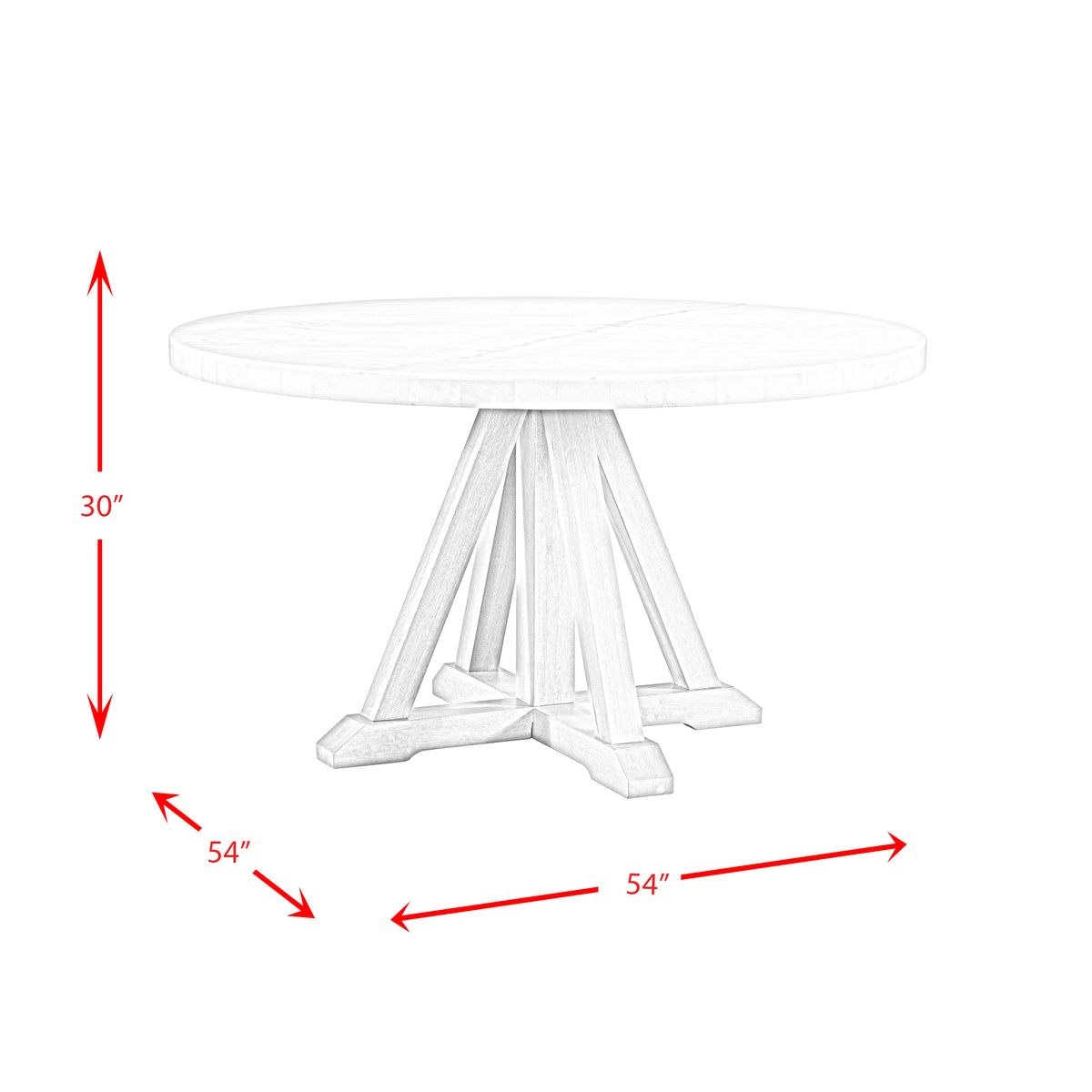 Lakeview Round Dining Table - Jack’s Furniture and More (Laredo, TX)