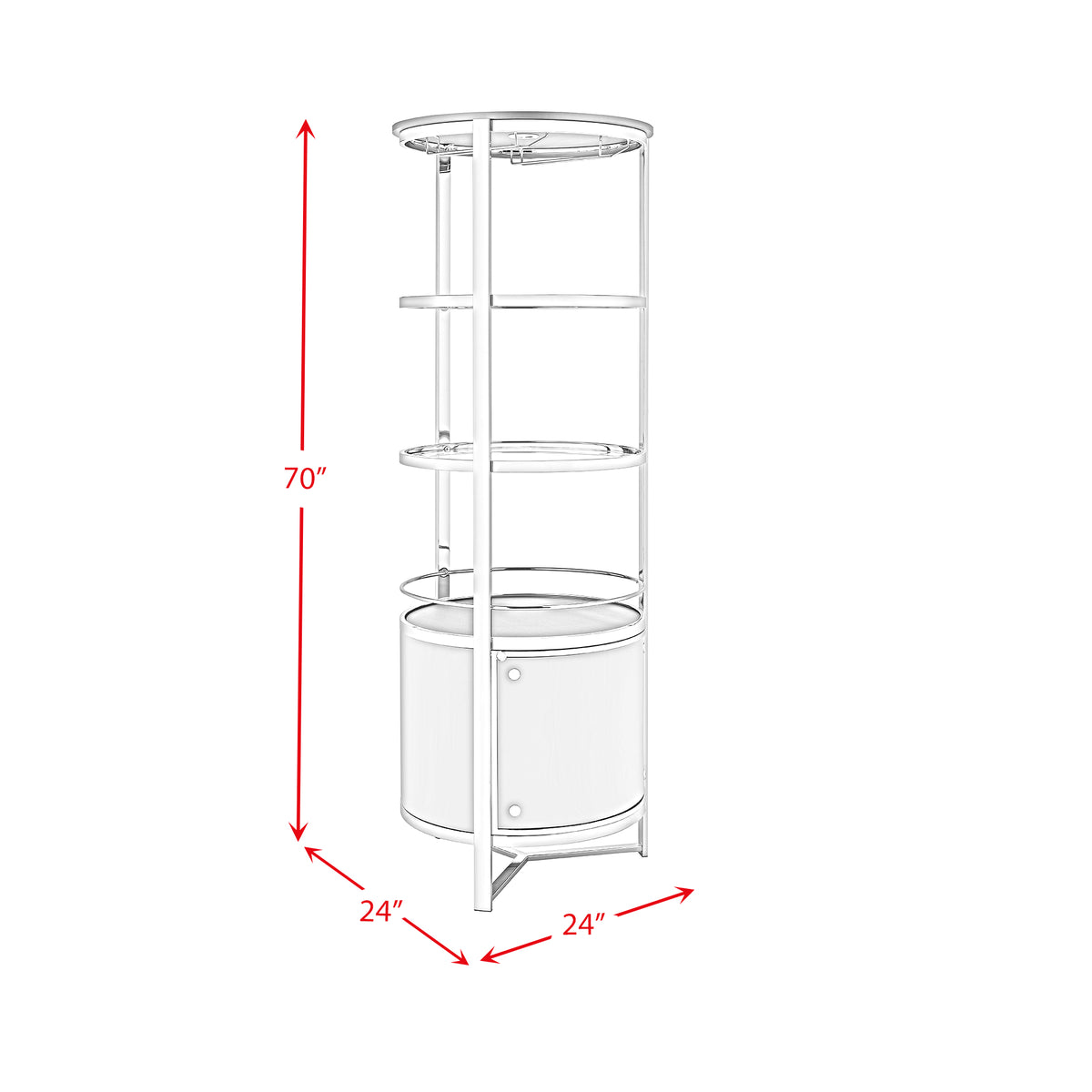 Lalia Wine Rack with LED