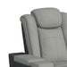 Lantana Power Motion Loveseat with Power Headrest, Led, and Console in Rocky Cement/Charcoal - Jack’s Furniture and More (Laredo, TX)