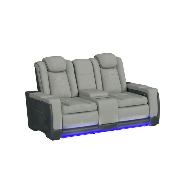 Lantana 3PC Living Room Set in Rocky Cement/Charcoal-Sofa, Loveseat & Recliner - Jack’s Furniture and More (Laredo, TX)
