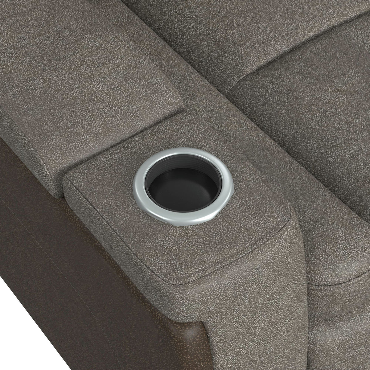 Lantana 3PC Living Room Set in Rocky Grey/Brown-Sofa, Loveseat & Recliner