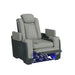 Lantana Power Motion Recliner with Power Headrest, Led, wireless charger and Cup holder in Rocky Cement/Charcoal - Jack’s Furniture and More (Laredo, TX)