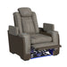 Lantana Power Motion Recliner with Power Headrest, Led ,wireless charger and cup holder in Rocky Grey/Brown - Jack’s Furniture and More (Laredo, TX)