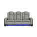 Lantana Power Motion Sofa with Power Headrest, Led, DDT, reading light and PWS in Rocky Cement/Charcoal - Jack’s Furniture and More (Laredo, TX)