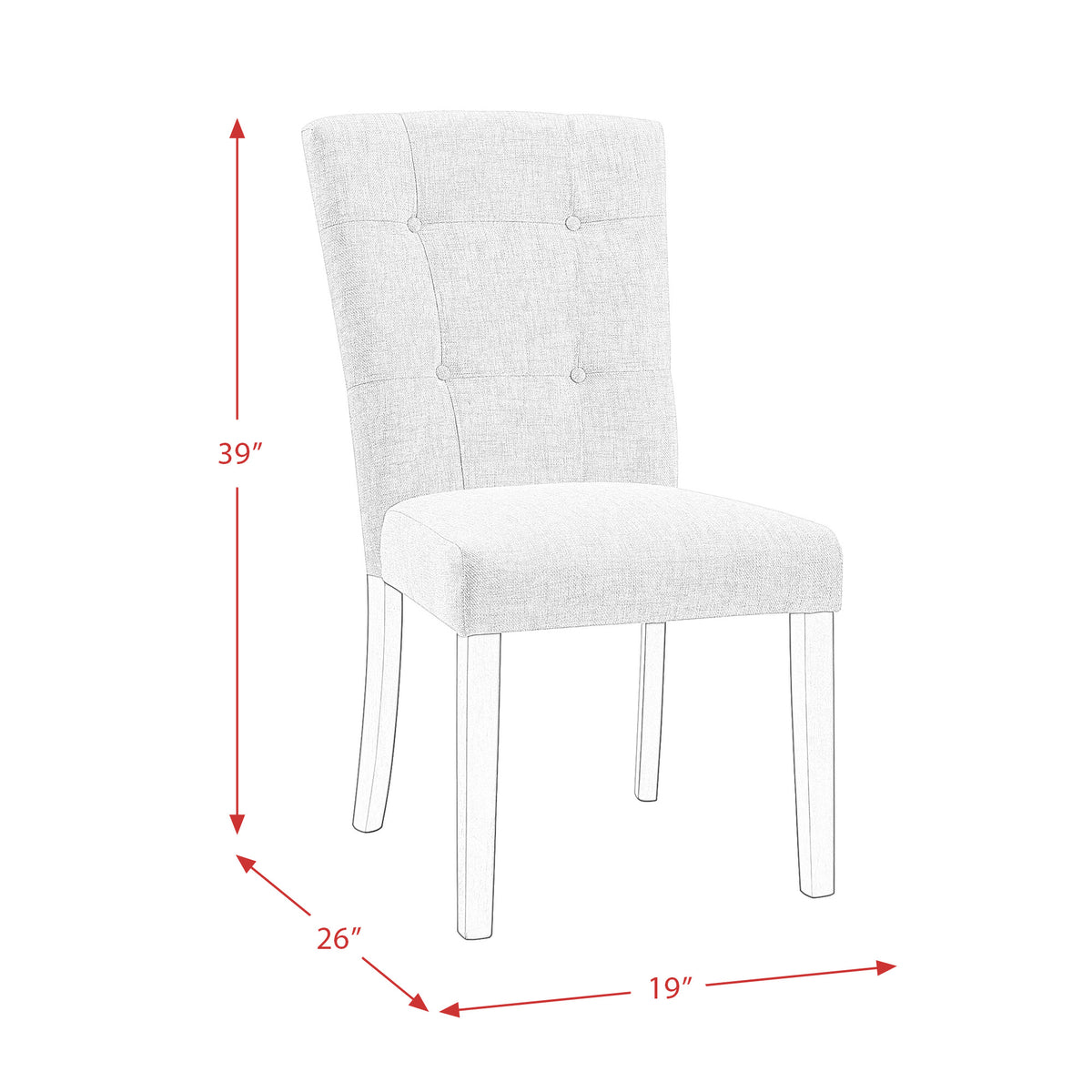 Lexi 5PC Dining Set-Table & Four Chairs - Jack’s Furniture and More (Laredo, TX)
