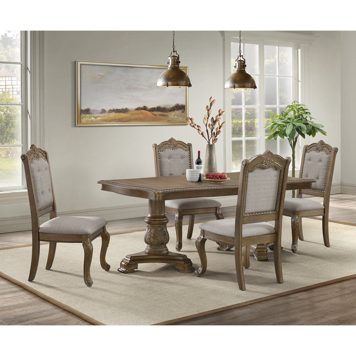 Madison Park Rectangular Dining Table with 2 18" Leaves in Walnut - Jack’s Furniture and More (Laredo, TX)
