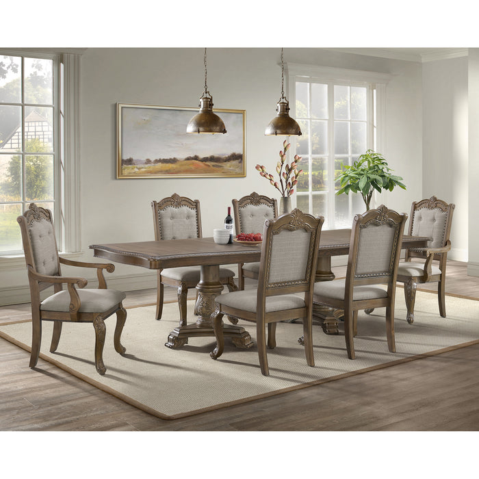 Madison Park Standard Height Dining Set in Walnut-Table and Four Chairs
