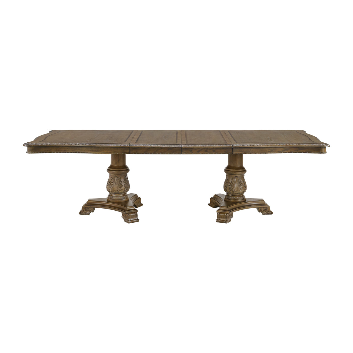 Madison Park Rectangular Dining Table with 2 18" Leaves in Walnut