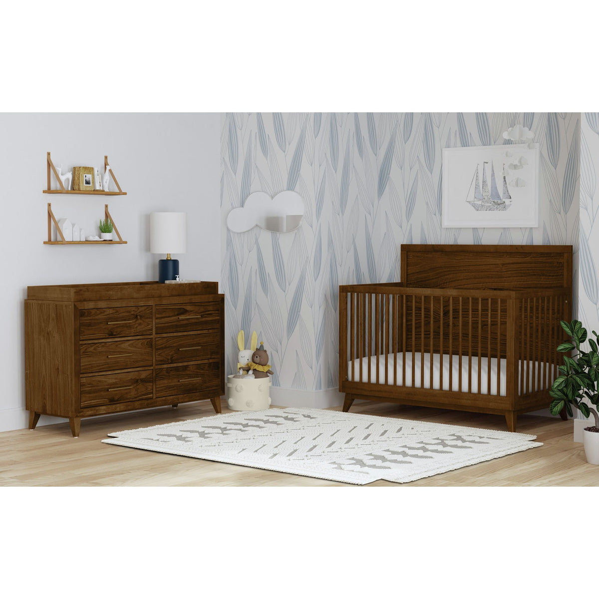 Malia 6-Drawer Dresser in Walnut - Jack’s Furniture and More (Laredo, TX)