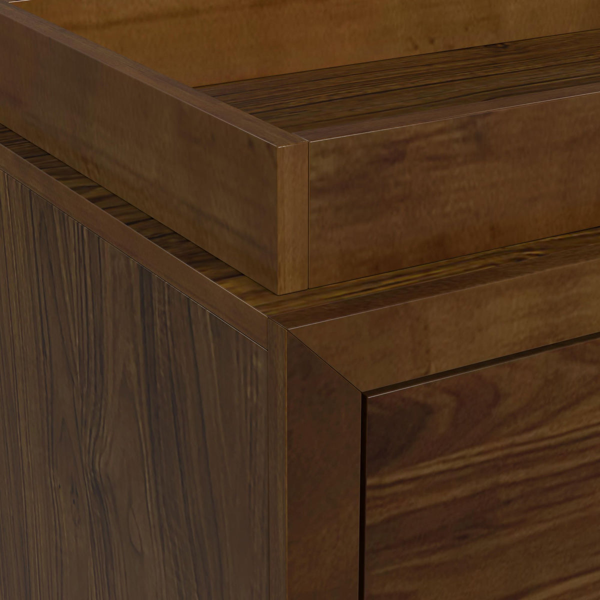 Malia Dresser and Topper in Walnut - Jack’s Furniture and More (Laredo, TX)