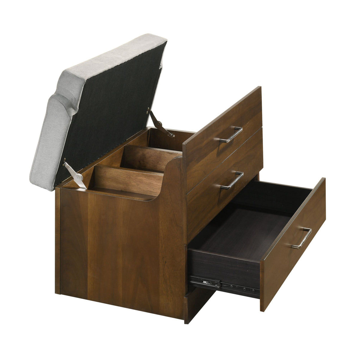 Malibu Dressing Table in Walnut - Jack’s Furniture and More (Laredo, TX)