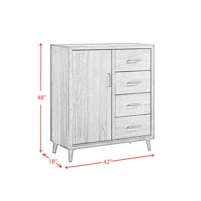 Malibu 4-Drawer Chest in Walnut - Jack’s Furniture and More (Laredo, TX)