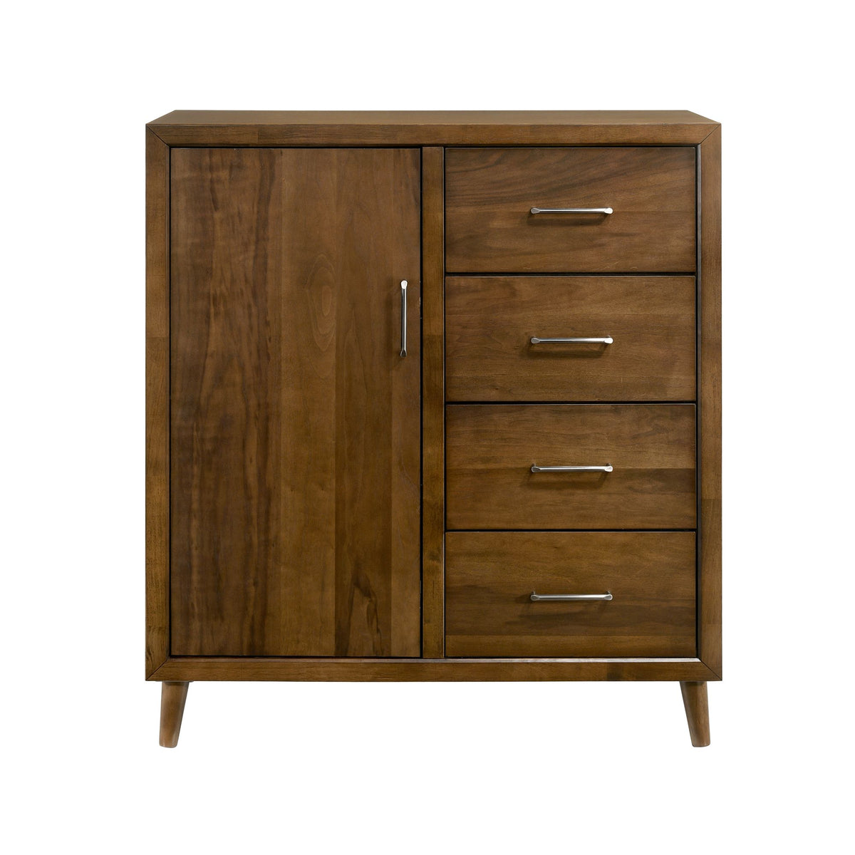 Malibu 4-Drawer Chest in Walnut - Jack’s Furniture and More (Laredo, TX)