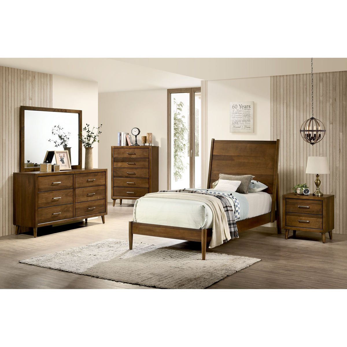 Malibu 6-Drawer Dresser in Walnut - Jack’s Furniture and More (Laredo, TX)