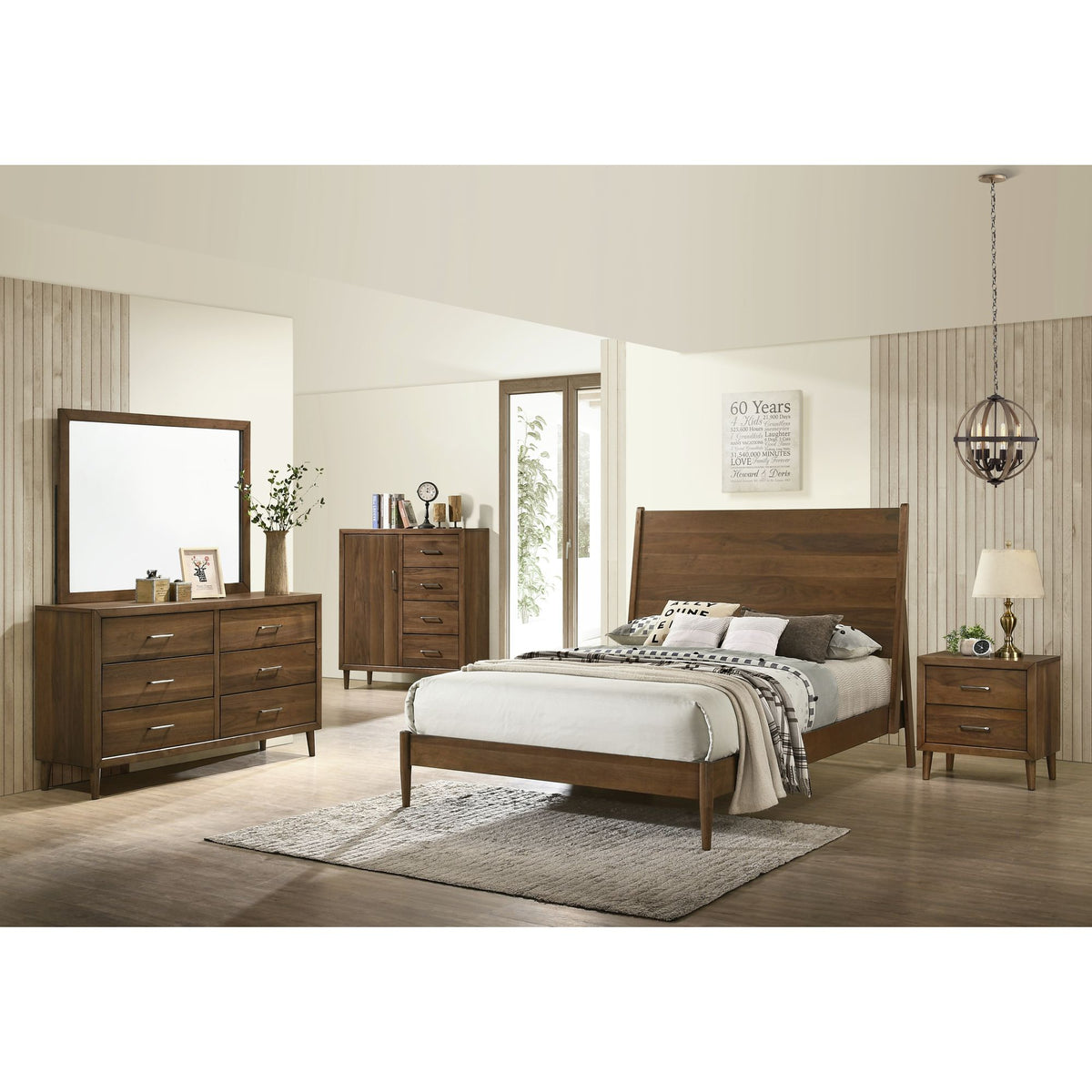 Malibu 4-Drawer Chest in Walnut - Jack’s Furniture and More (Laredo, TX)